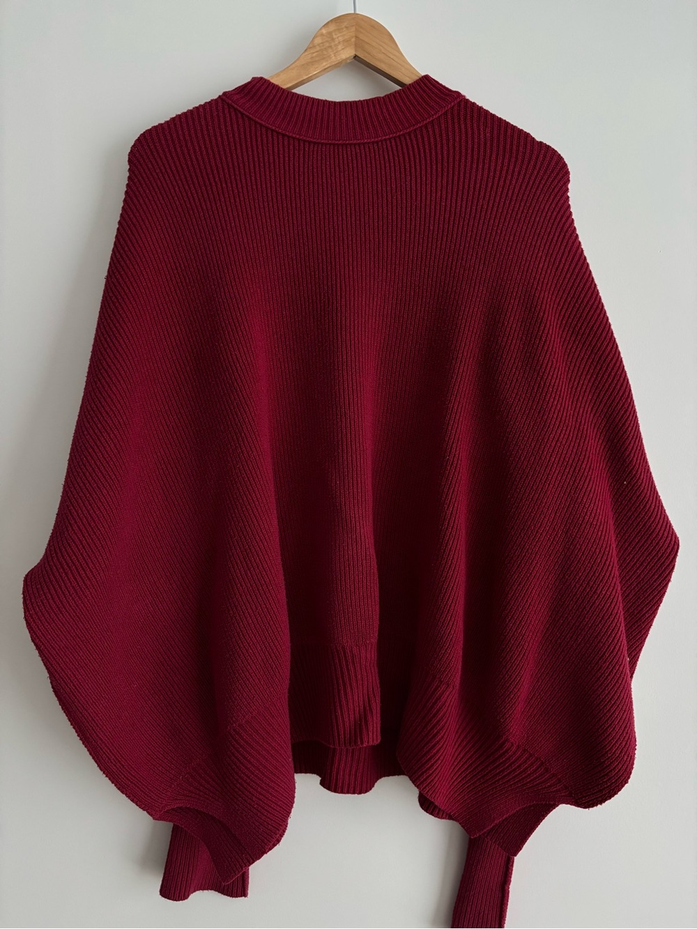 Free People oversized size S rich red sweater